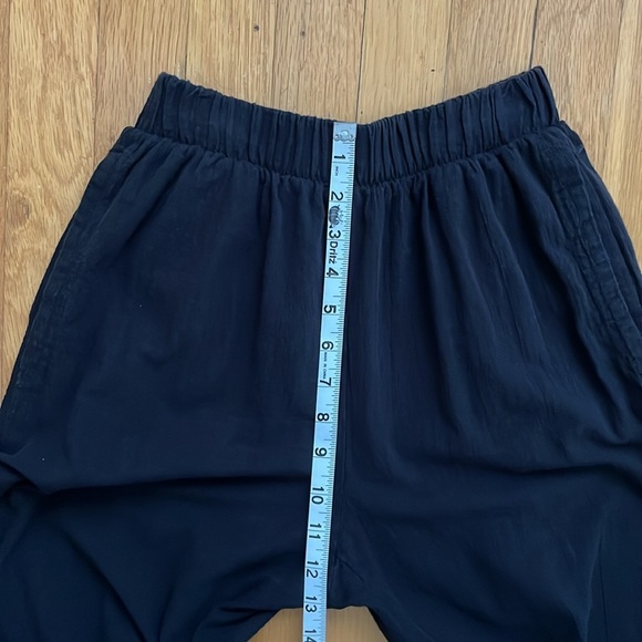 Bershka Small Black 100% Cotton Wide Leg Summer Lightweight Easy Pants - Picture 7 of 11